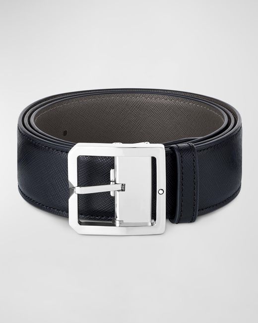 Montblanc Pin Buckle Reversible Leather Belt