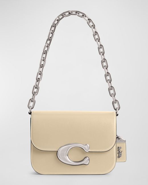 Coach Idol Luxe Leather Shoulder Bag