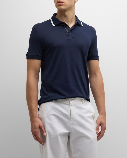 Orlebar Brown Dominic Tipped-Collar Polo Shirt