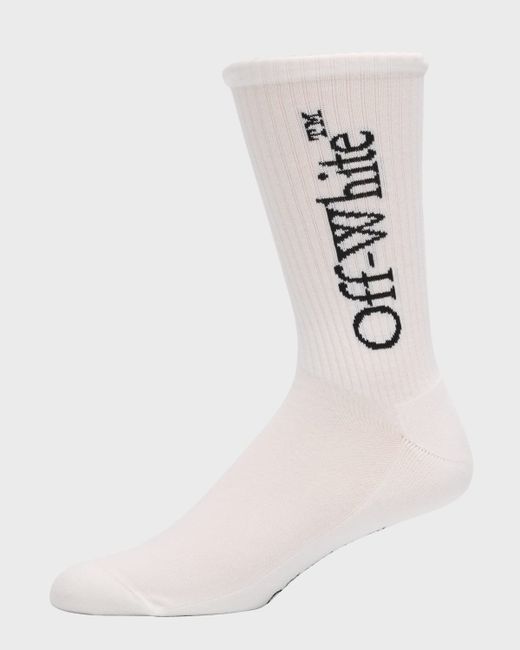 Off-White Big Logo Bookish Mid-Calf Socks
