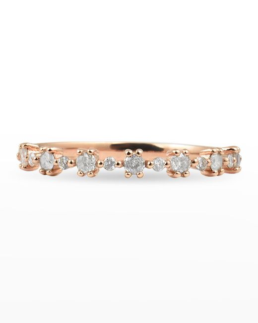 Stevie Wren 14K Rose Gold Diamond Flowerette Ring
