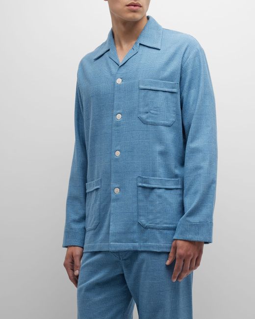 Derek Rose Kelburn 34 Long Pajama Set