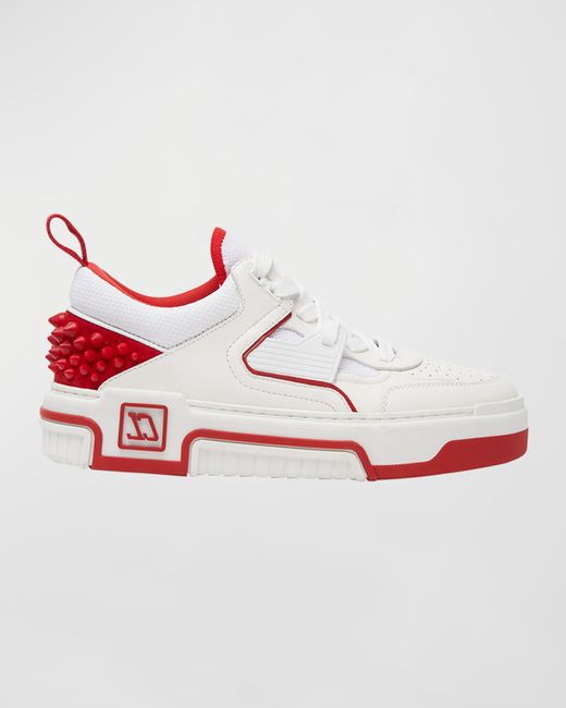 Christian Louboutin Astroloubi Red Sole Leather Low-Top Sneakers