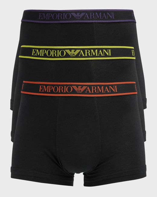 Emporio Armani Core Logo Band 3-Pack Trunks