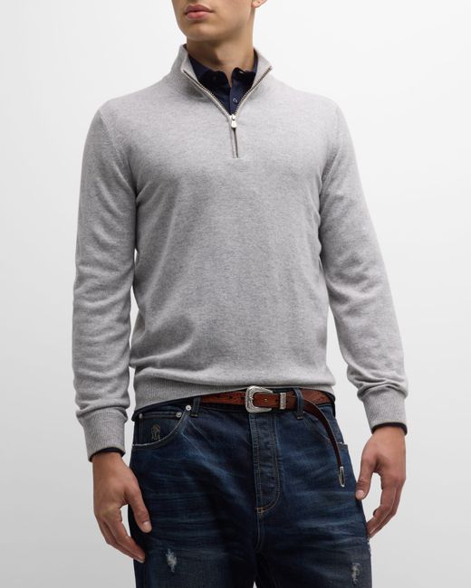 Brunello Cucinelli Cashmere Quarter-Zip Sweater