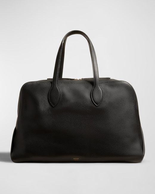 Khaite Maeve Large Zip Leather Weekender Bag