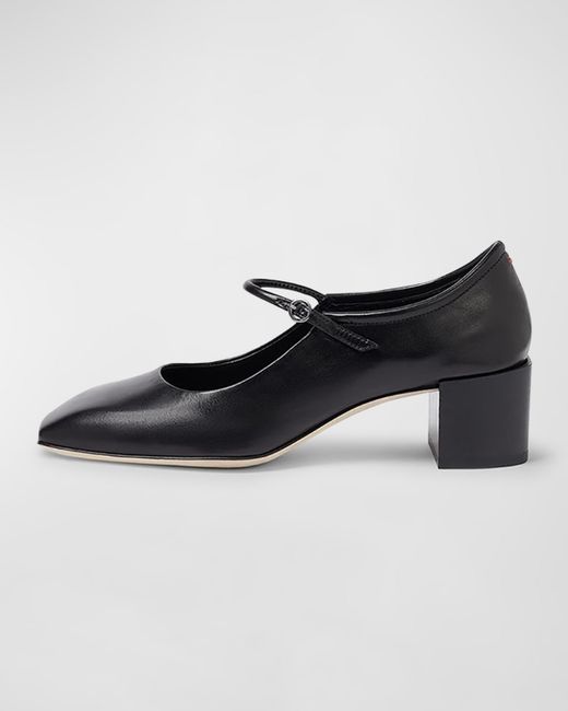Aeyde Aline Leather Mary Jane Pumps