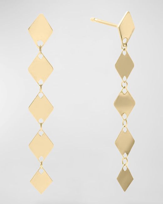 Lana Jewelry Linear Laser Kite Chain Earrings
