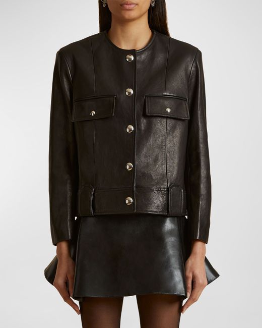 Khaite Laybin Leather Jacket