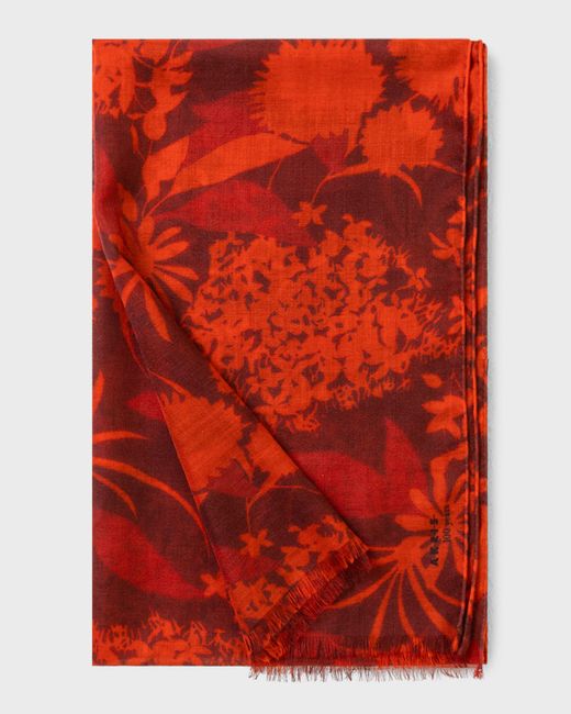Akris Abraham Flower Printed Cashmere Silk Scarf