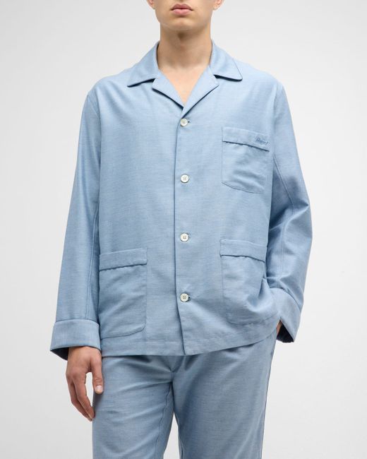 Brioni Cotton-Cashmere Pajama Set