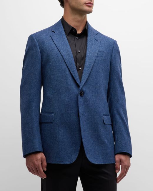 Giorgio Armani Birdseye Wool-Cashmere Sport Coat
