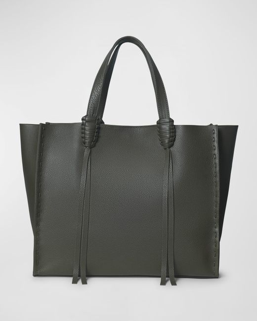 Callista Grained Leather Tote Bag