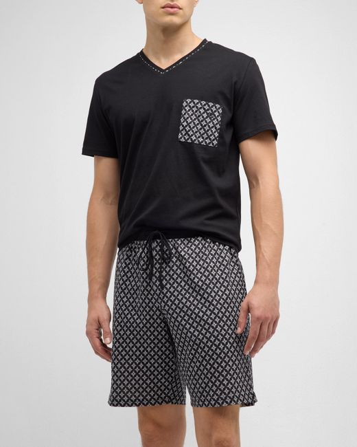 Hom Vince Patterned Short Pajama Set