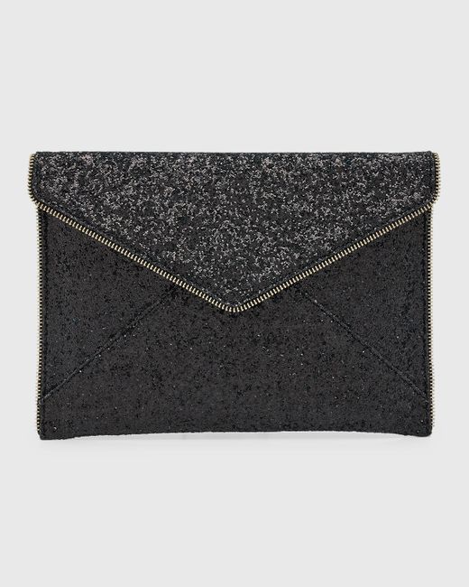 Rebecca Minkoff Leo Glitter Envelope Clutch Bag