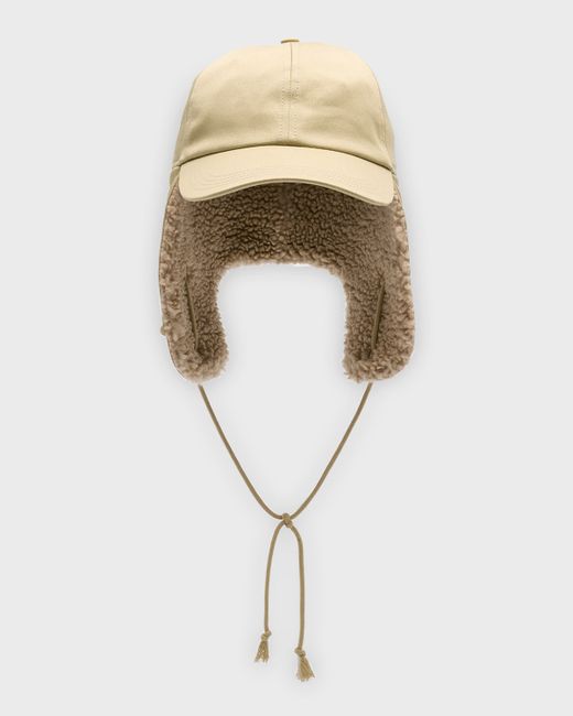 Burberry Fleece Trim Trapper Hat