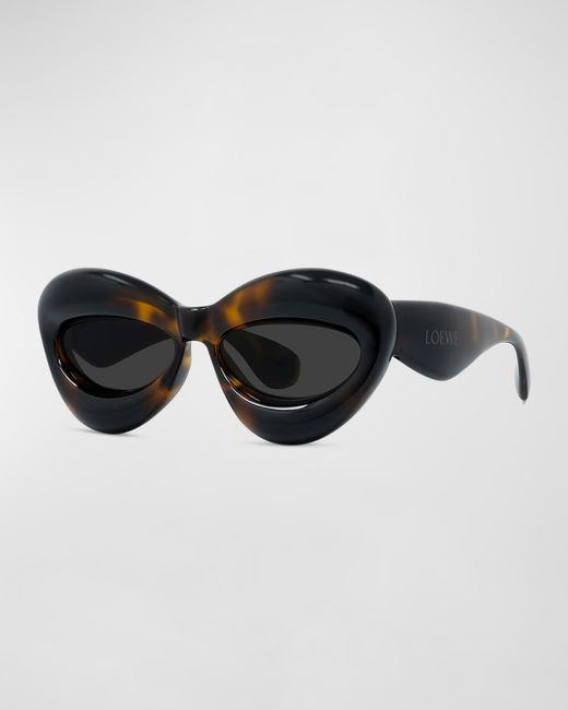 Loewe Inflated Acetate-Nylon Cat Eye Sunglasses