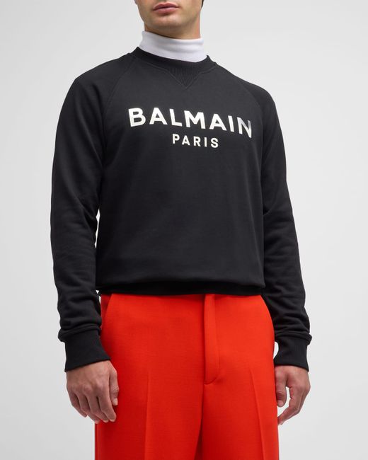 Balmain Foil Logo Raglan Sweatshirt