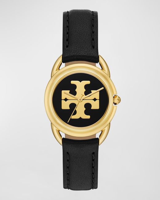 Tory Burch The Miller Three Hand Gold Tone Stainless Steel Watch