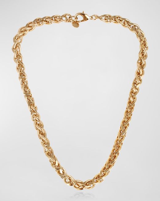 Gas Bijoux Chaine Vintage Plate Necklace