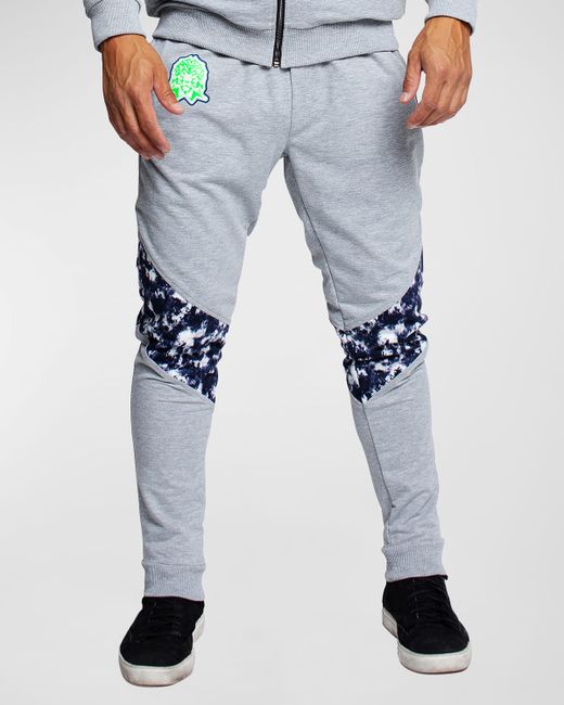 Maceoo Jogger Pants with Tie-Dye Knees