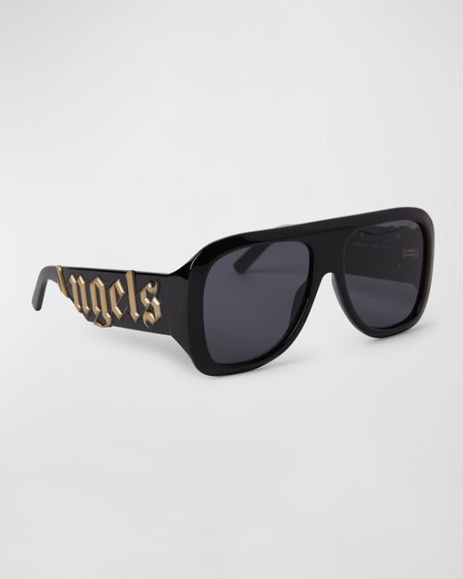 Palm Angels Sonoma Acetate Metal Aviator Sunglasses