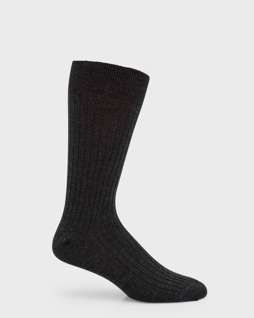 Neiman Marcus Ribbed Crew Socks