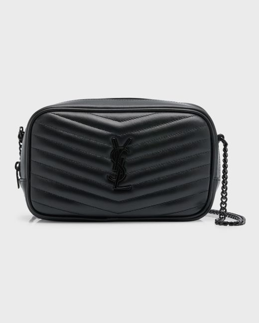 Saint Laurent Lou Mini Quilted Leather Camera Shoulder Bag