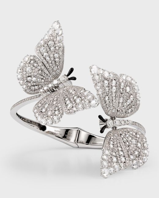 Staurino 18K Gold Diamond 2 Butterfly Bracelet