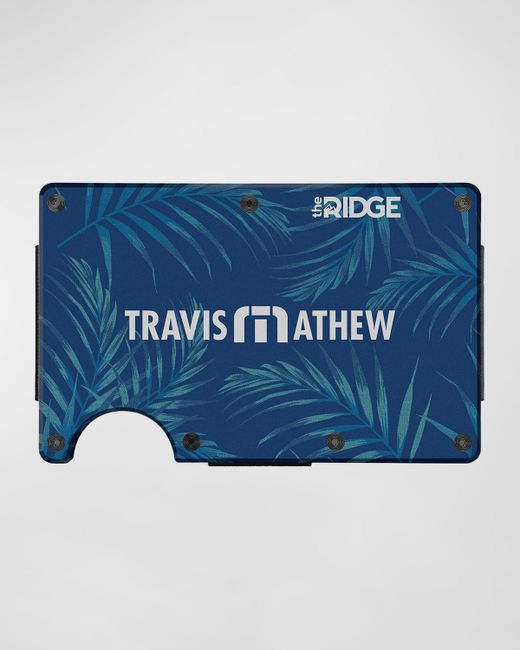 the Ridge x Travis Mathew Aluminum Wallet with Cash Strap
