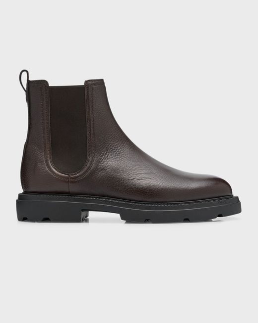 Bally Zenor Grained Leather Chelsea Boots
