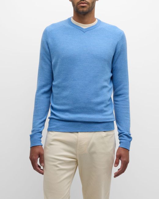 Peter Millar Dover High V-Neck Sweater