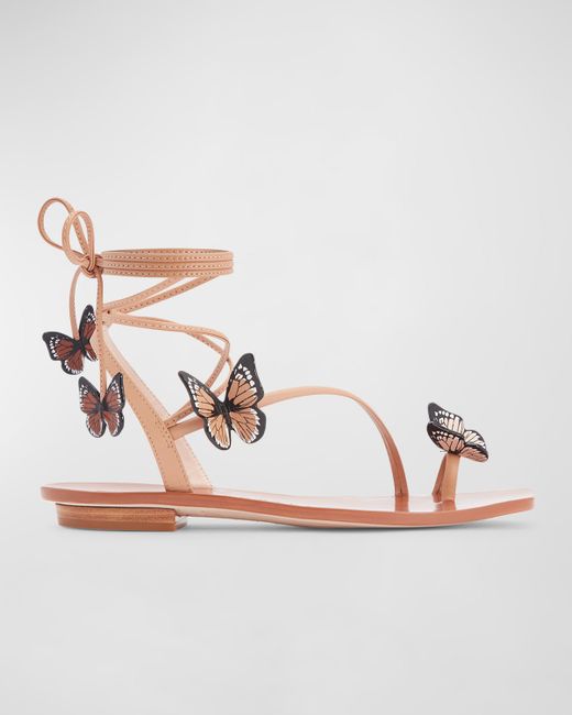 Sophia Webster Vanessa Butterfly Ankle-Wrap Sandals