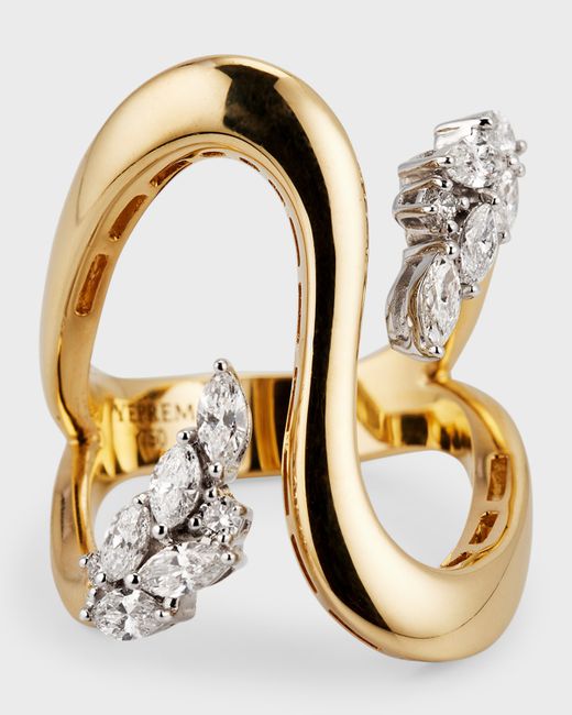 Yeprem 18K Gold Round and Marquise Diamond Ring