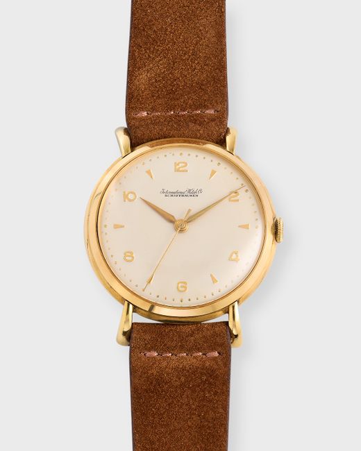Vintage Watches IWC 18K Gold 36mm Vintage 1960s Watch