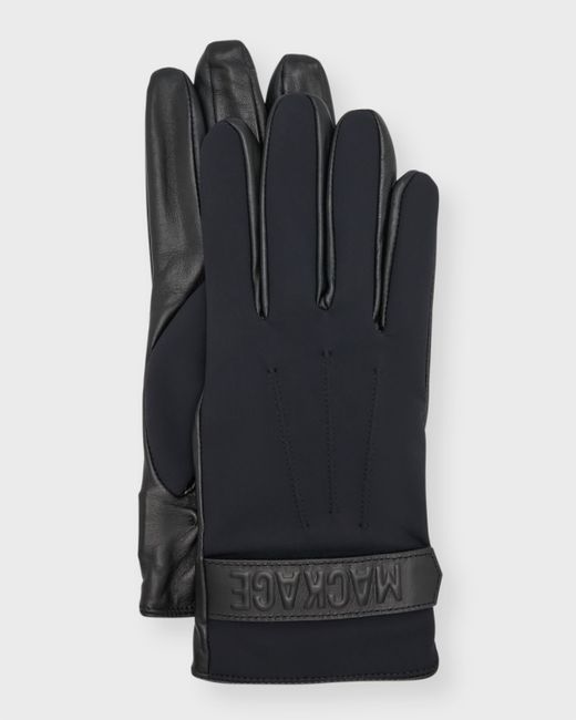 Mackage Leather and Fleece Driving Gloves