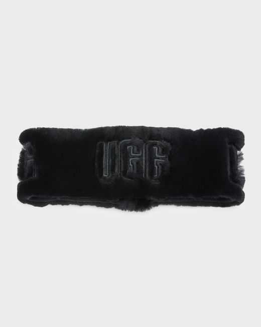 Ugg Exposed Logo Sheepskin Headband