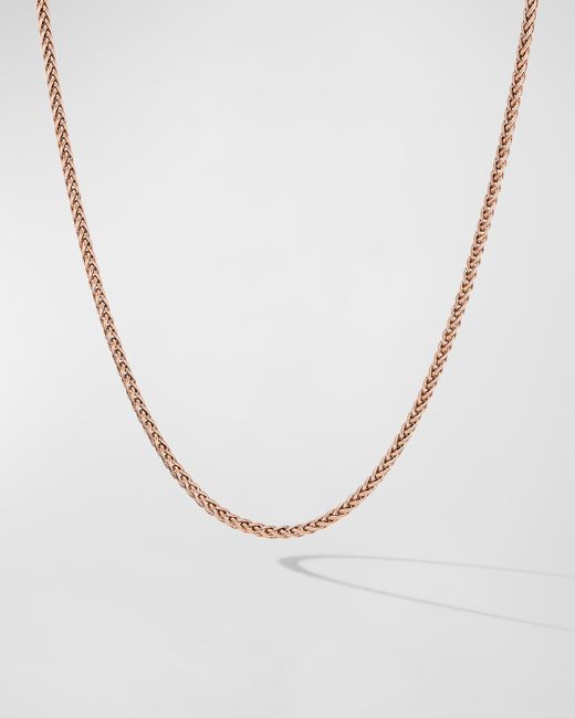 David Yurman Wheat Chain Necklace in 18K 2.5mm 24L