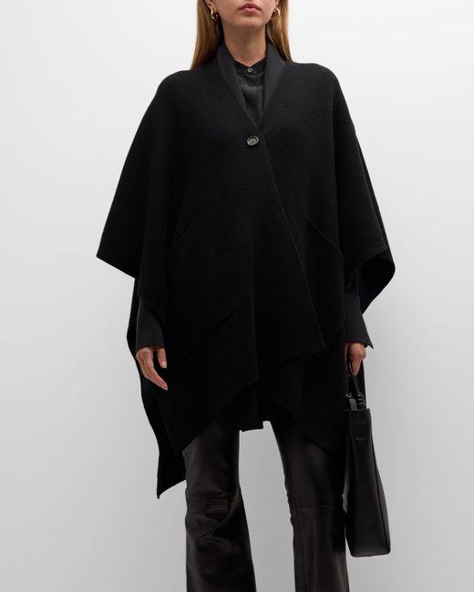 Vince Double-Faced Knit Wool Cashmere Cape