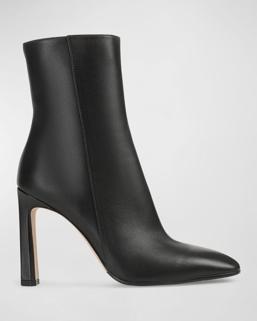 Sergio Rossi Leather Zip Ankle Booties