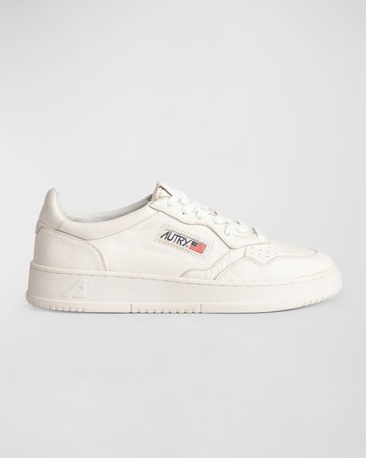 Autry Medalist Leather Low-Top Sneakers