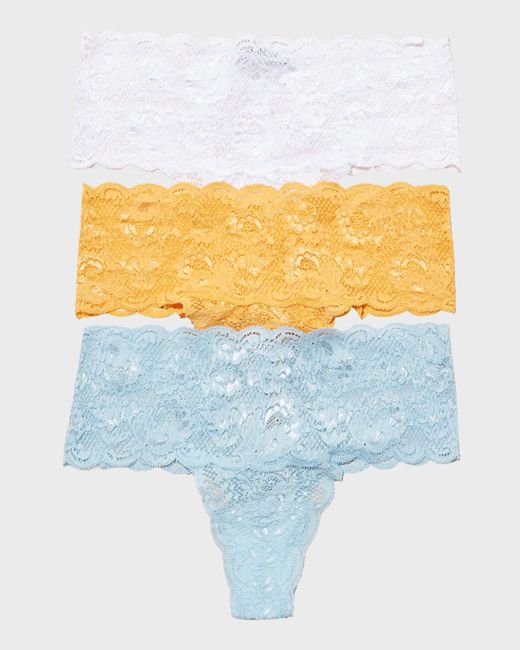 Cosabella Never Say Comfie Lace Thongs 3-Pack