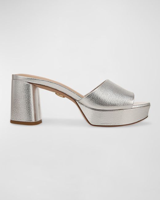 Veronica Beard Dali Metallic Platform Mule Sandals