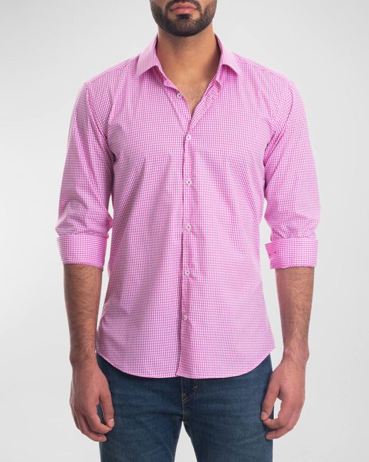Jared Lang Gingham Button-Down Shirt