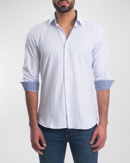 Jared Lang Striped Button-Down Shirt