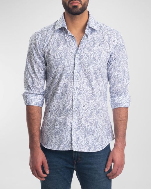 Jared Lang Paisley Button-Down Shirt