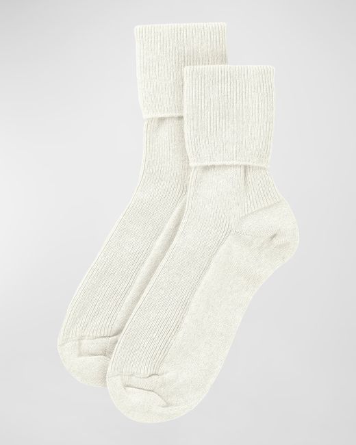 Johnstons of Elgin Ribbed Cashmere Socks