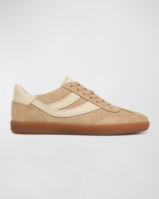 Vince Oasis Mixed Leather Retro Sneakers