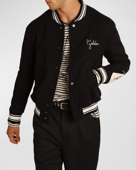 Golden Goose Embroidered Compact Bomber Jacket