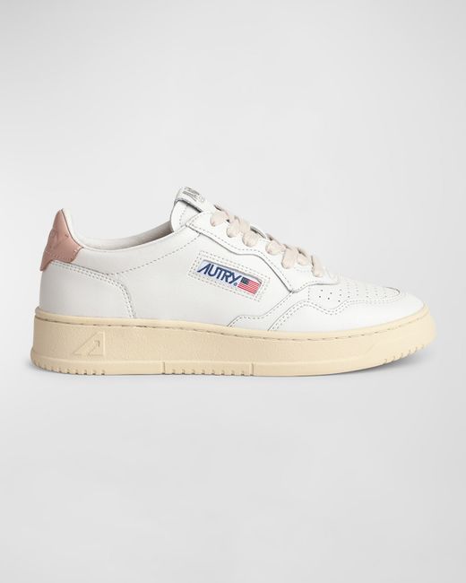 Autry Medalist Low-Top Bicolor Leather Sneakers